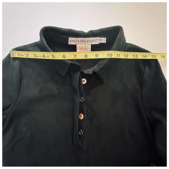 Gretchen Scott Women’s Black Faux Suede Dress Size Small - Picture 9 of 15